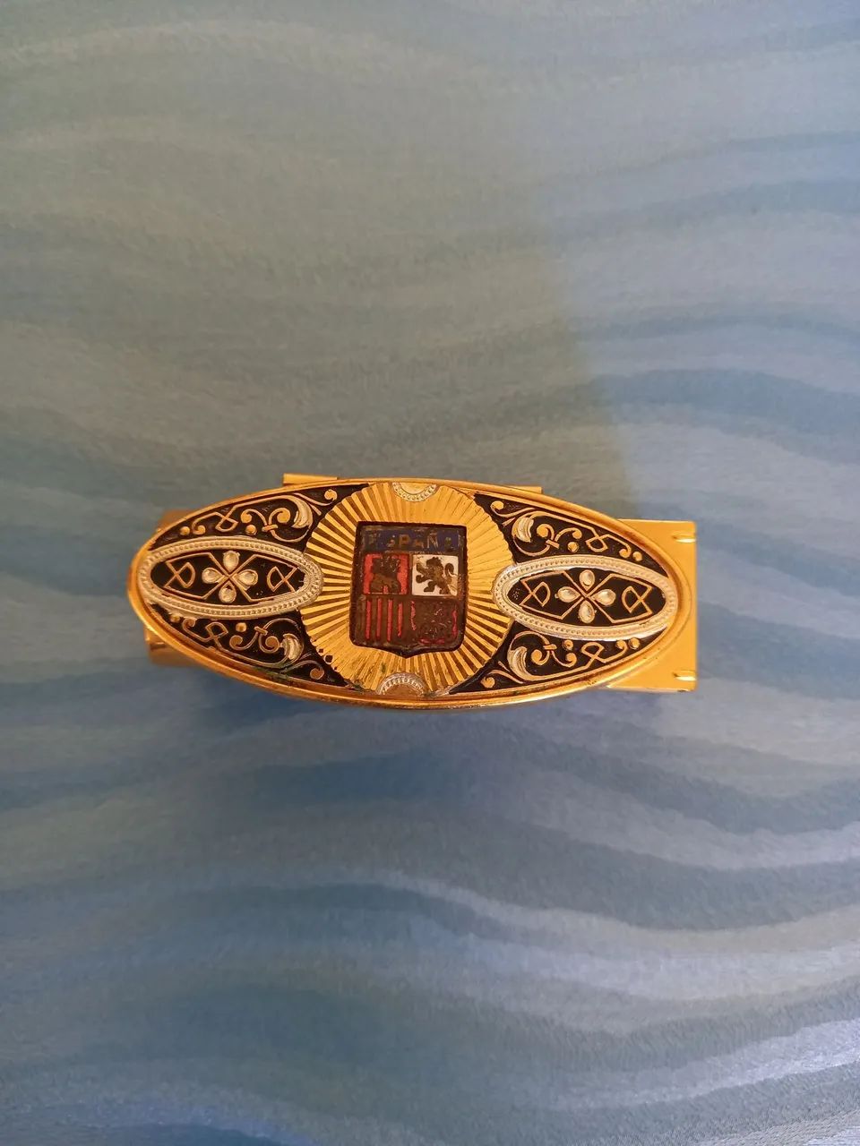 Porta-batom vintage com espelho 