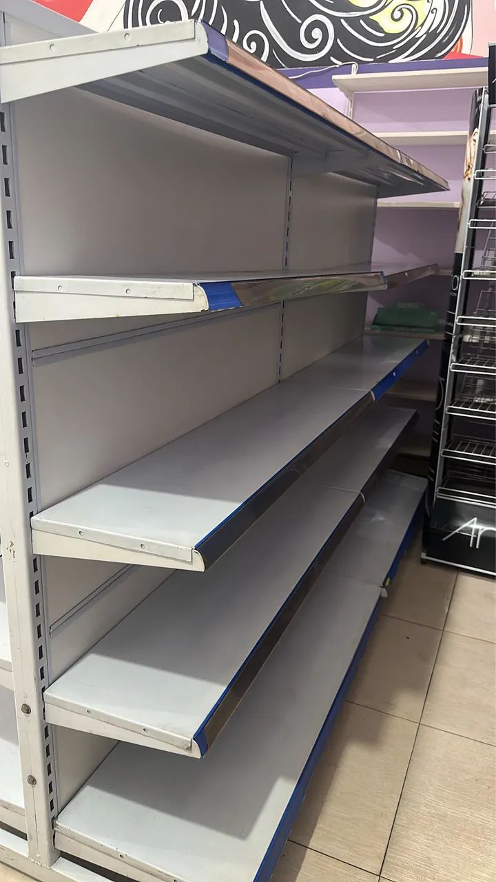 Gôndola Central Dupla Face 2,40m - 5 Prateleiras