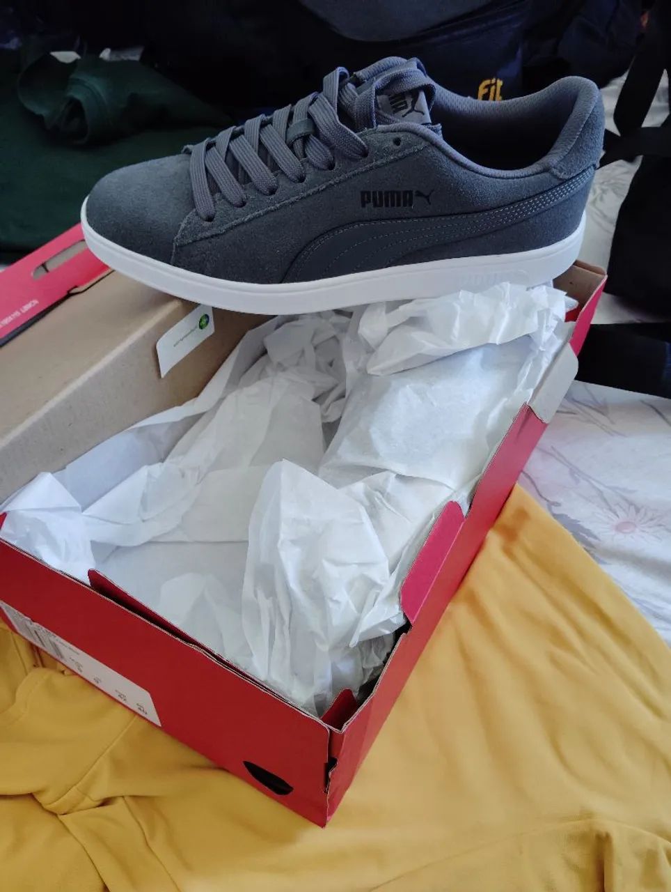 Tênis Puma Smash V2 bdp Cinza  - Foto 2