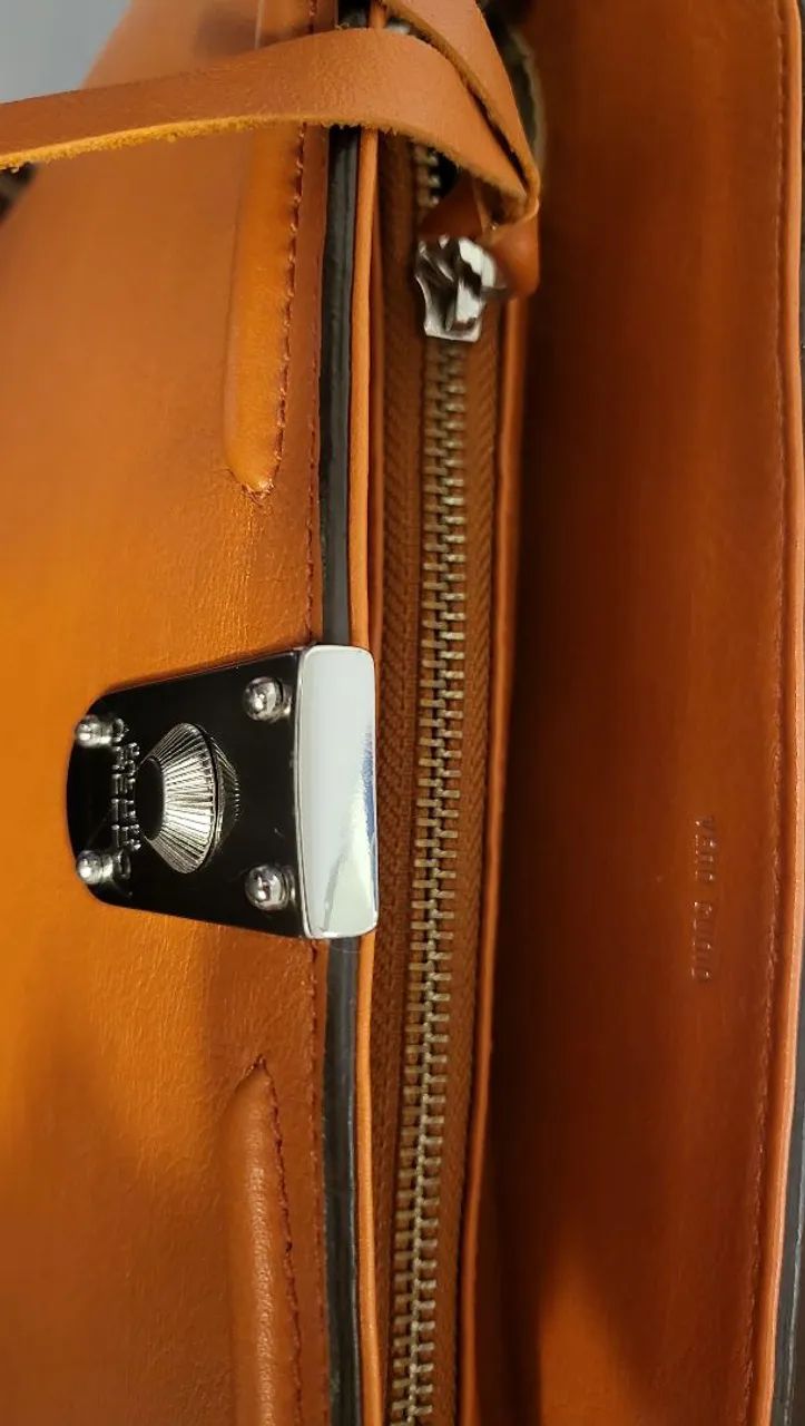 Bolsa Arezzo em couro laranja (usada 1x) - Foto 4