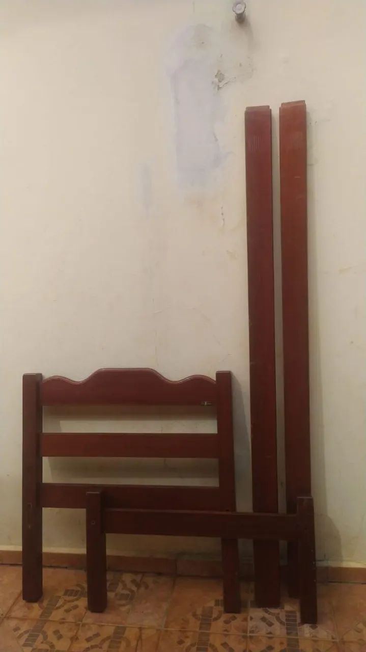 Cama de Solteiro em madeira maciça - Foto 3