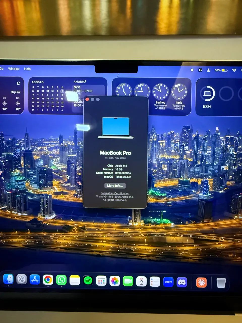 Macbook Pro 14 Apple M4 - 16 Gb - Ssd 512 Gb, Cor Prata - Foto 3