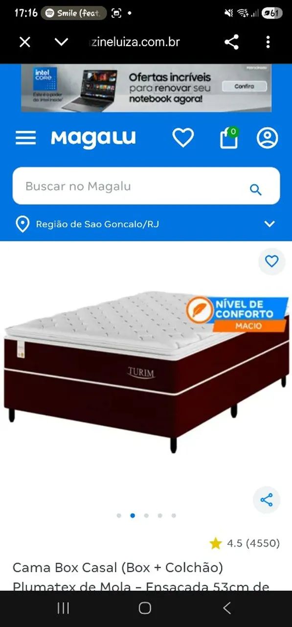 Colchão + box semi novo - Foto 3