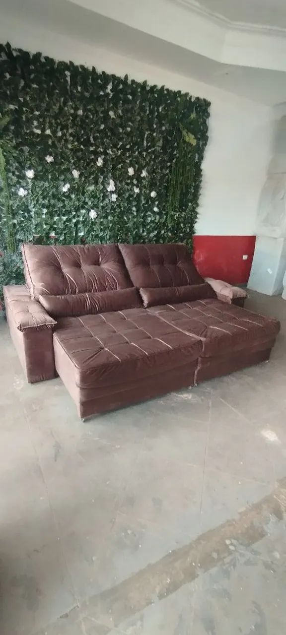 Sofá Retrátil e Reclinável Gigante Queima de Estoque - Foto 5