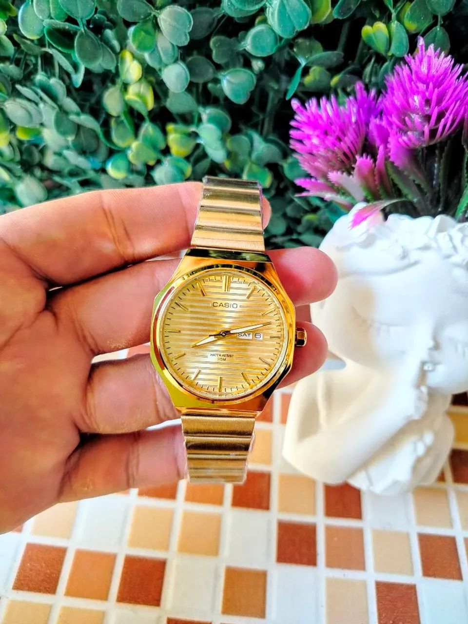 Novo relógio Casio retrô Calendário 