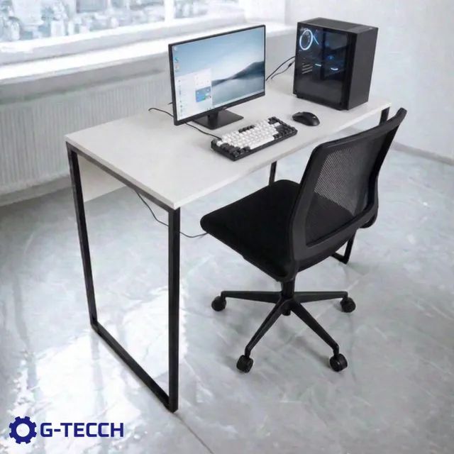 Mesa Multiuso 1m NOVA Estilo Industrial para Notebook Computado de Escritório Estudo Birô - Foto 4