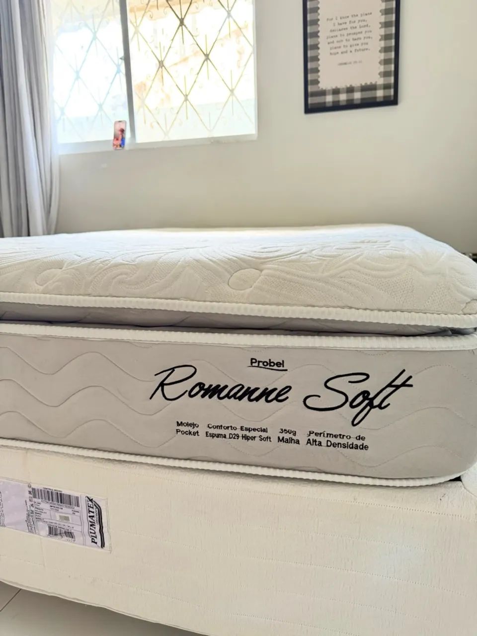 Base com Colchão Probel Romanne Soft CASAL - Foto 2
