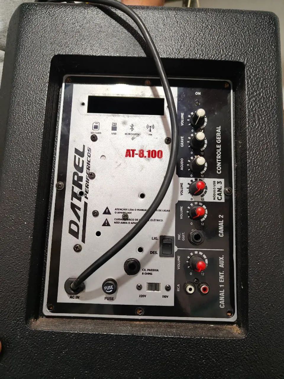 Caixa ativa Datrel AT8-100 sem bluetooth - Foto 2