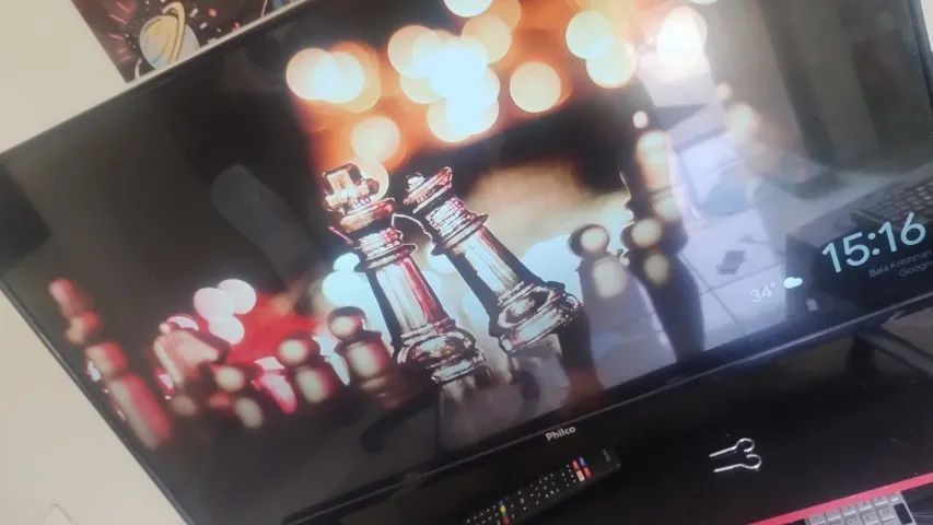 Televisão 43 (com crhomecast) - Foto 2