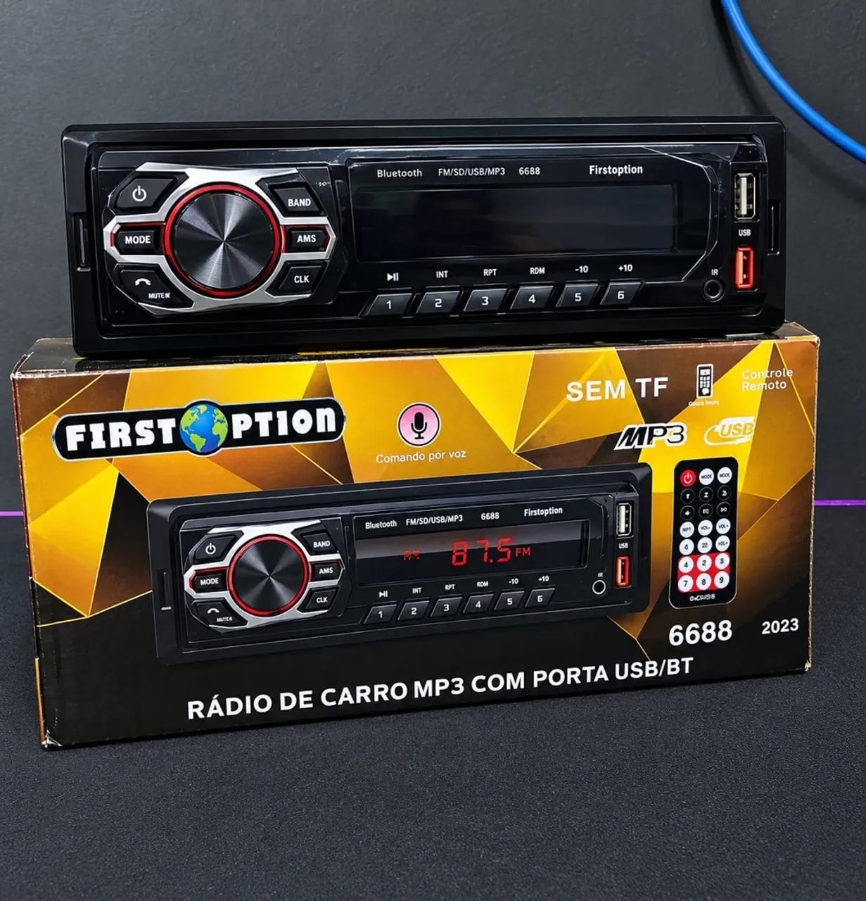 RÁDIO DE CARRO COM BLUETOOTH e USB - Foto 2