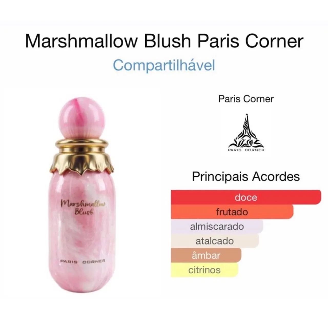 perfume feminino paris corner marshmallow blush - Foto 2