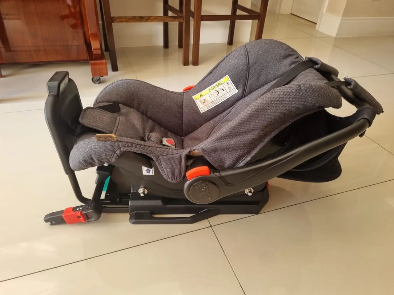 Bebê conforto ABC design com base isofix e adaptador para carrinho - Foto 2