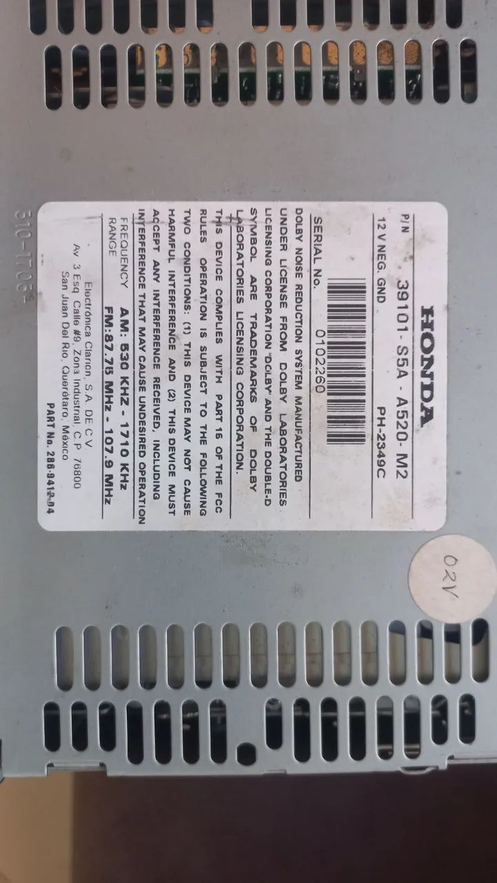 Rádio CD Original Honda 2001 - Foto 2