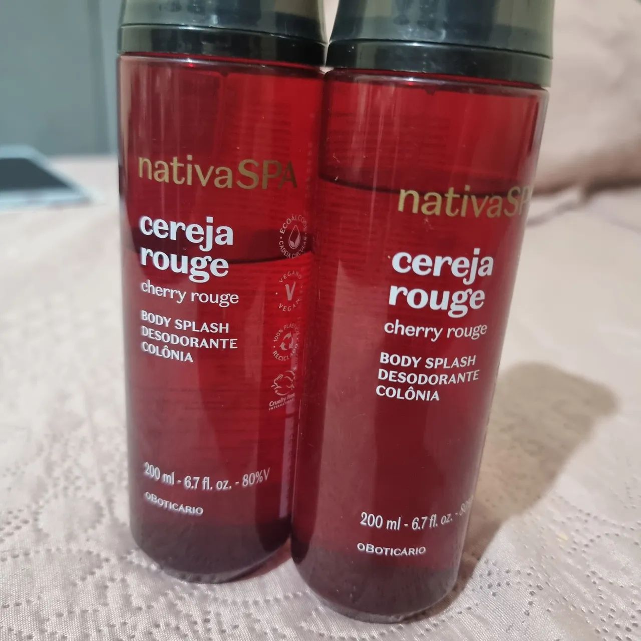 2 body splash cereja rouge da Boticário  - Foto 2
