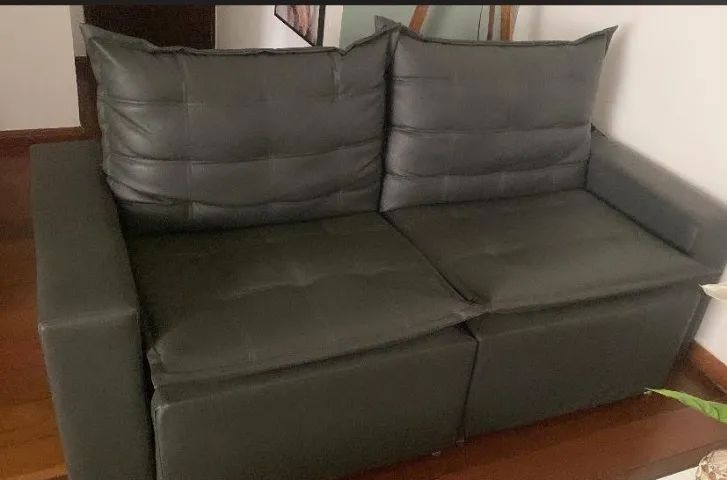 Sofá em Corino - Retrátil e Reclinável - Foto 4