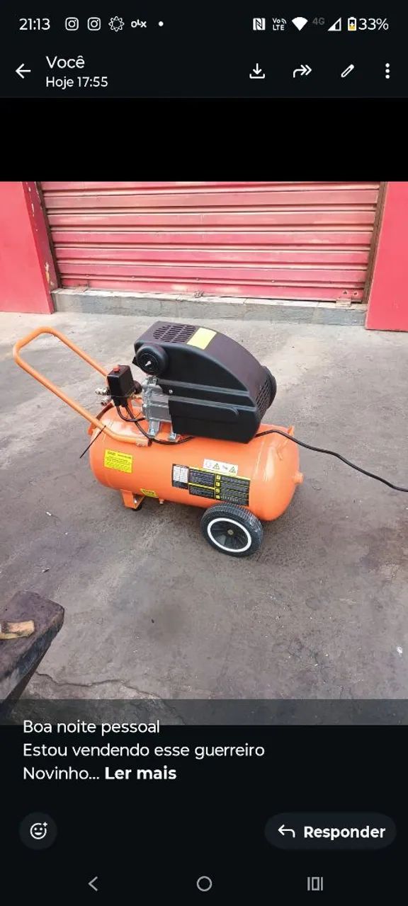 Vendo compressor de ar Vulcan 50L