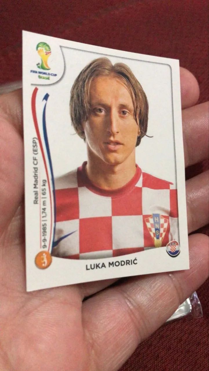 Figurinha Luka Modric 2014 Original Panini no Case - Foto 2