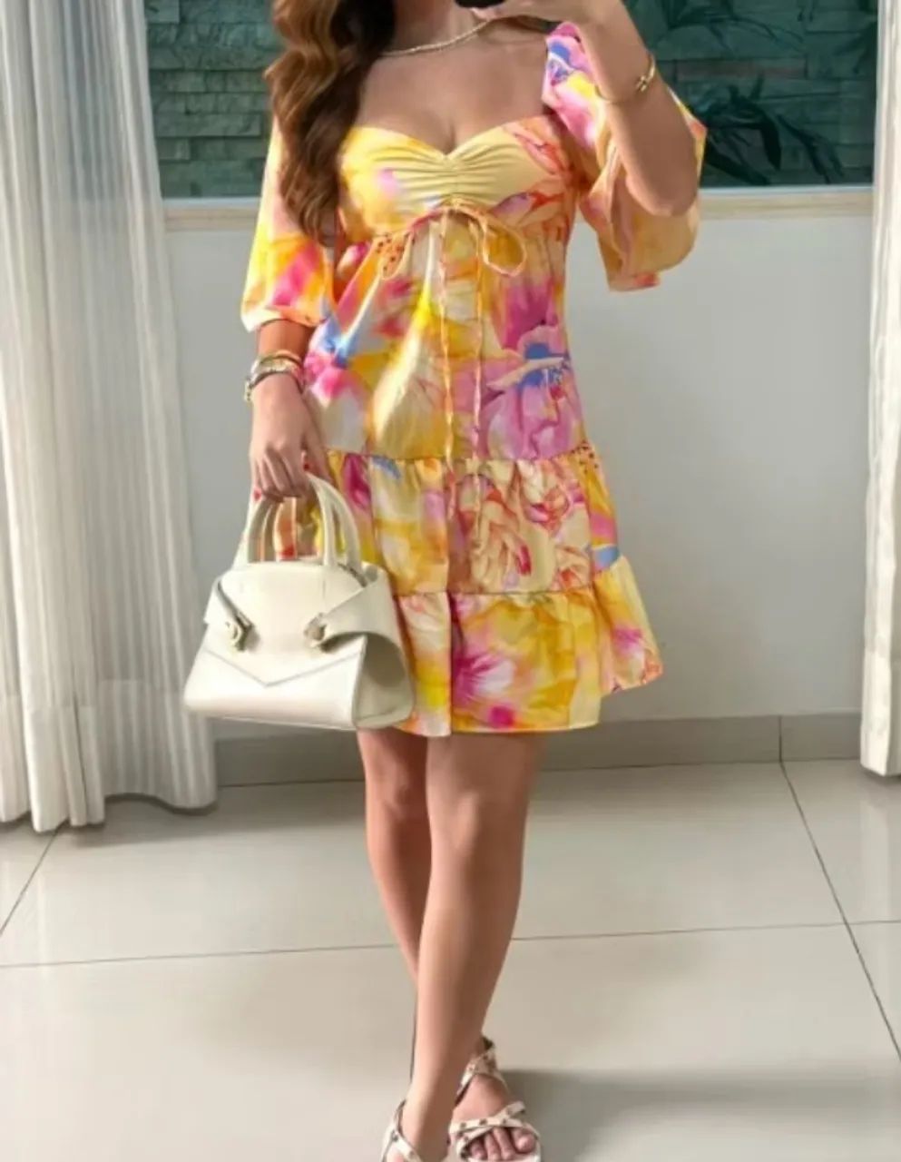Vestido florido soltinho - Foto 2