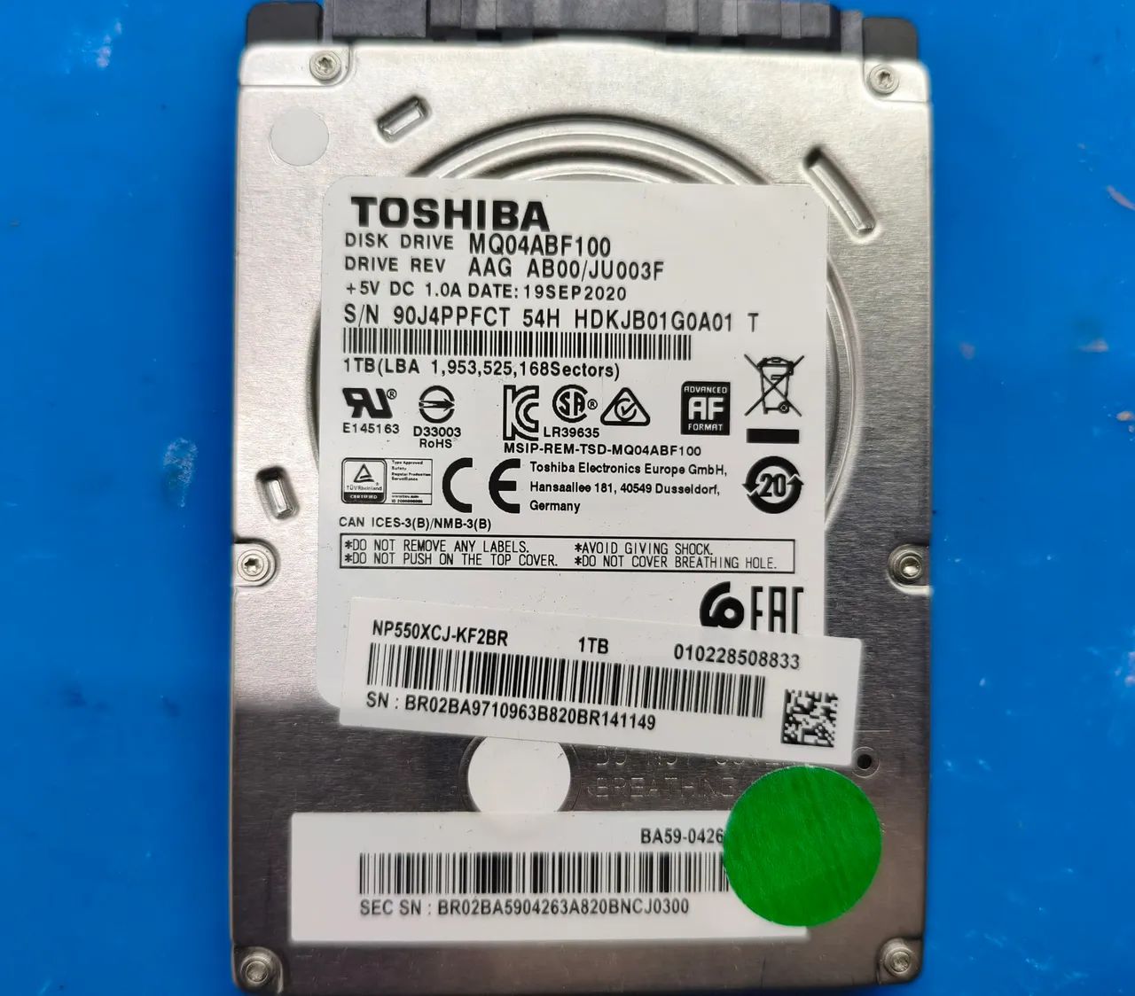 3 unidades de HDS mecânicos 1TB