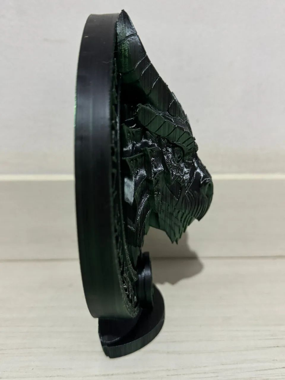 Busto 17cm Dragão 3D - Estátua Escultura Ornamento Decoração - Foto 2