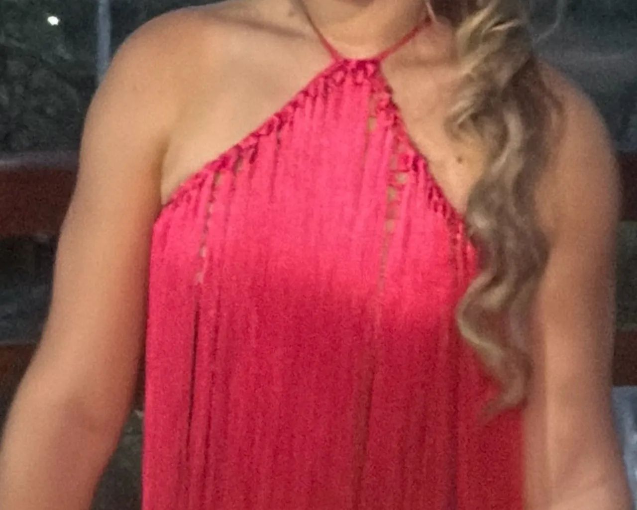 Vestido crochê com franjas  - Foto 3