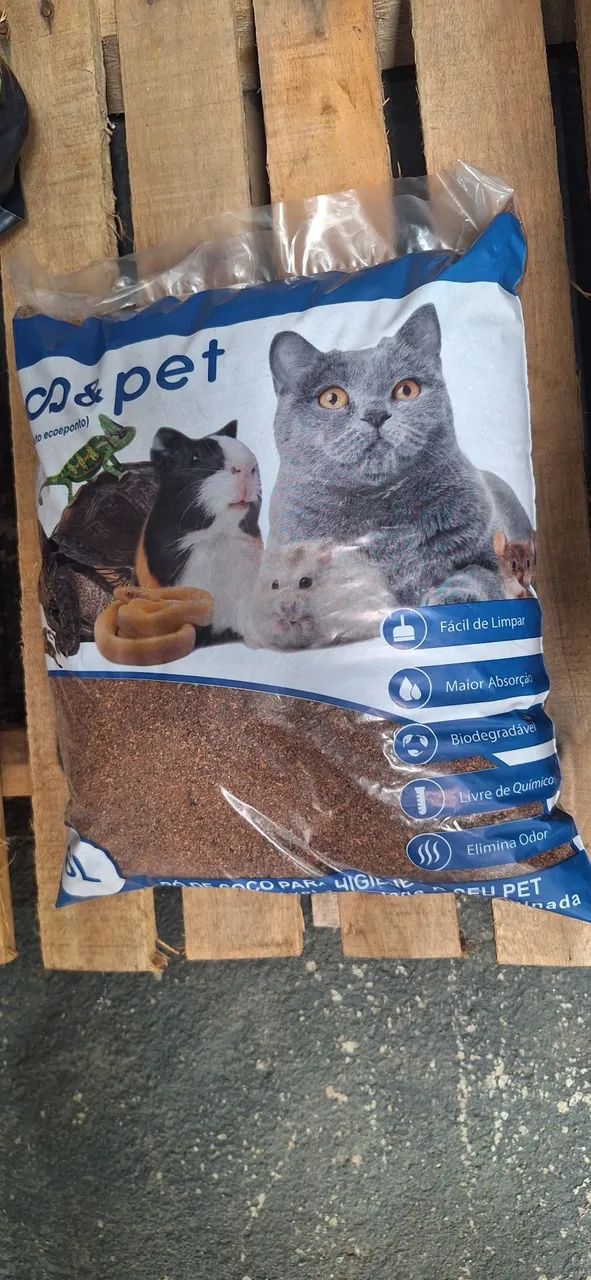 Pó de Coco para a Higiene do seu Pet 6L Eco&Pet