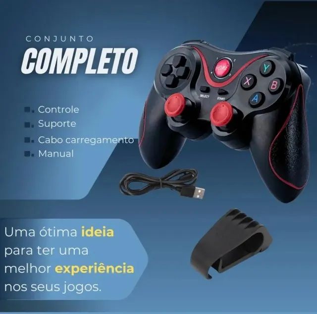 Controle Manete Gamepad Bluetooth Compativel Android Ios Pc - Foto 4