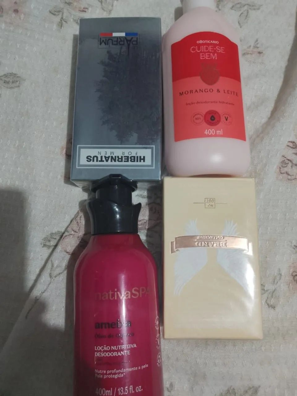 Perfumes e hidratantes
