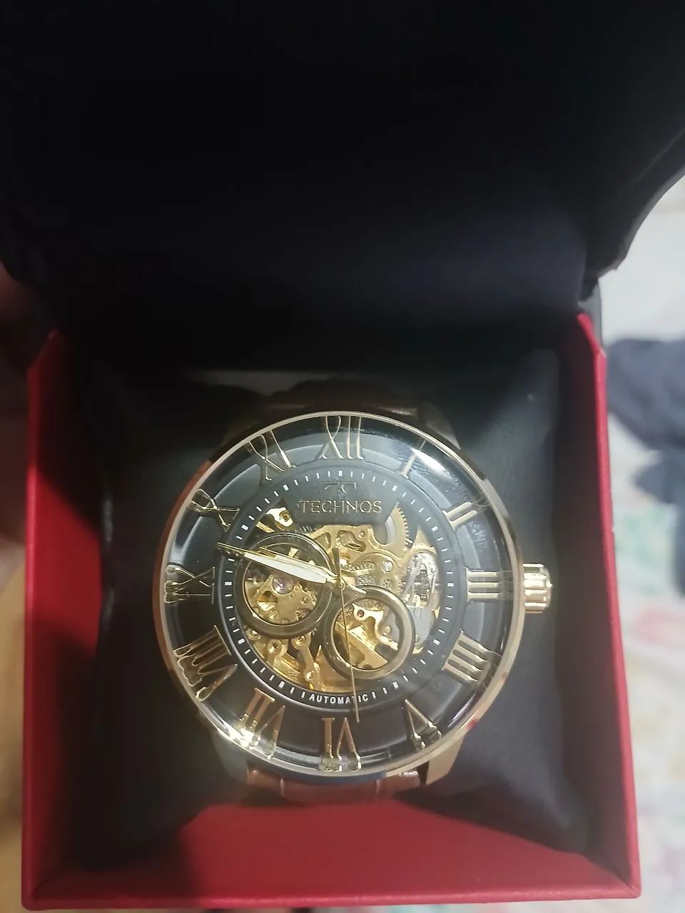 Relogio technos skeleton
