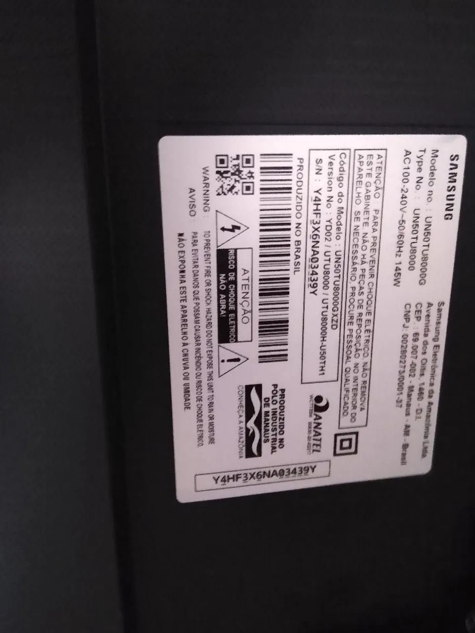 Tv Samsung 50 polegadas com defeito  - Foto 2
