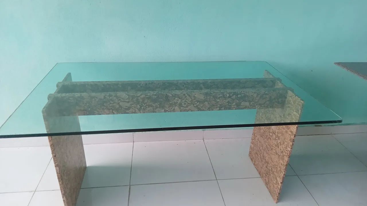 Mesa de vidro retangular  - Foto 2