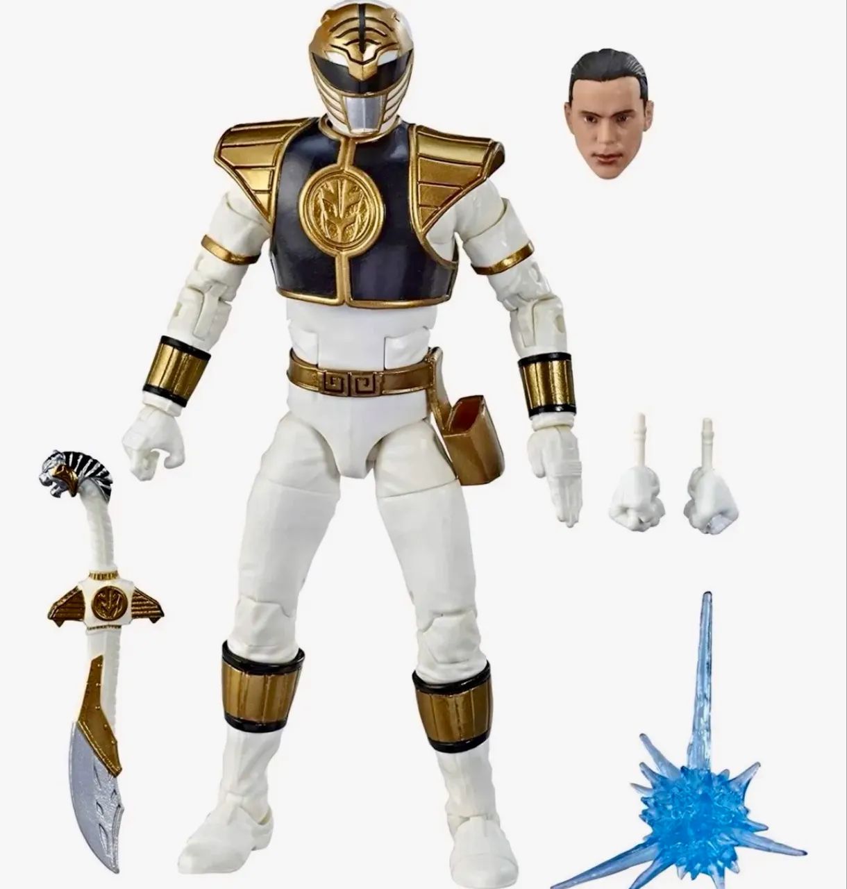 Power Rangers Branco Lightning Collection Tommy Oliver Hasbro - Foto 4