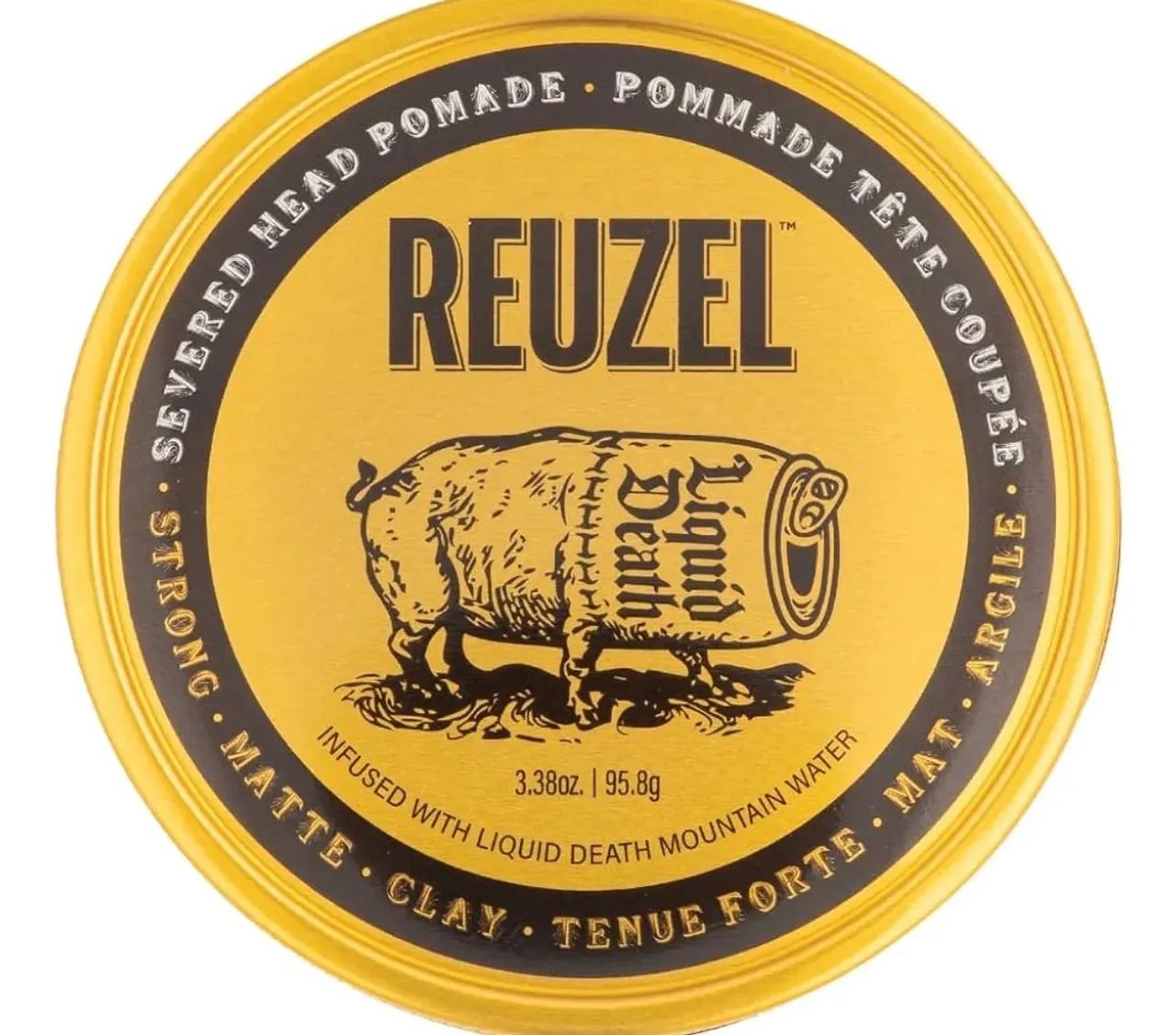 Reuzel x Liquid Death Severed Head Clay Matte Pomade 95 - Pomada Importada 