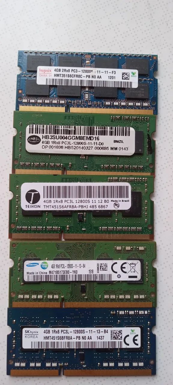 Memórias de notebook 4GB cada 50. Unidade - Foto 2