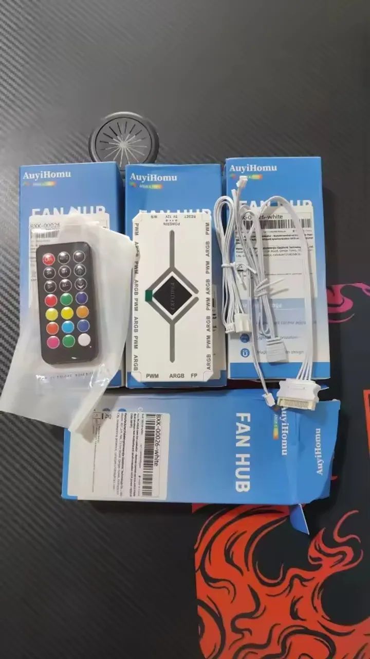 contoladora fan argb com controle branca - Foto 2