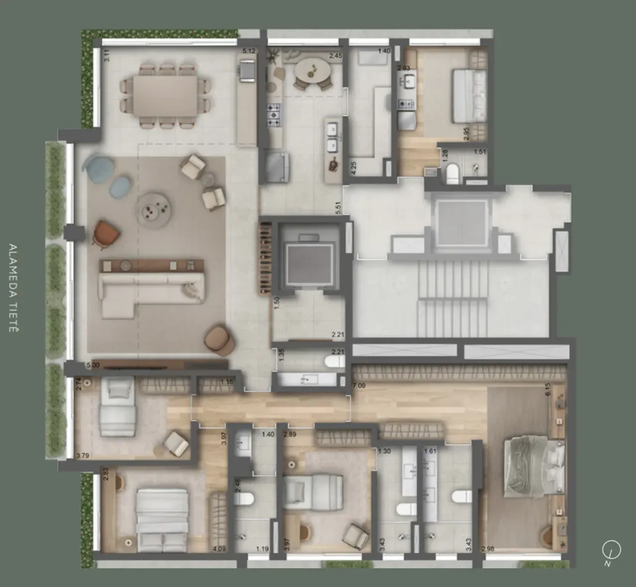 PLANTA 288m²