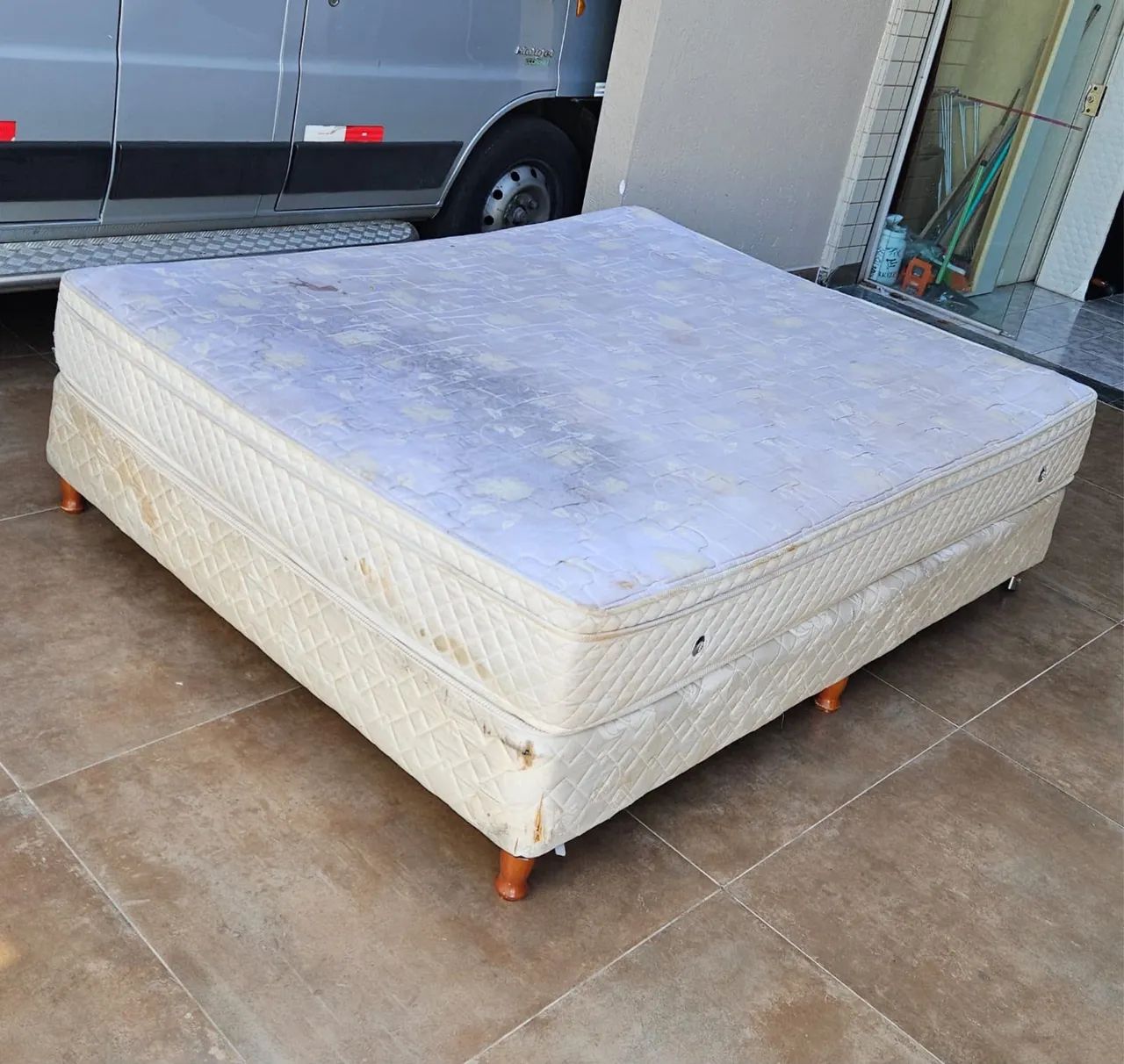 Cama box Casal USADA  - ENTREGAMOS  - Foto 5