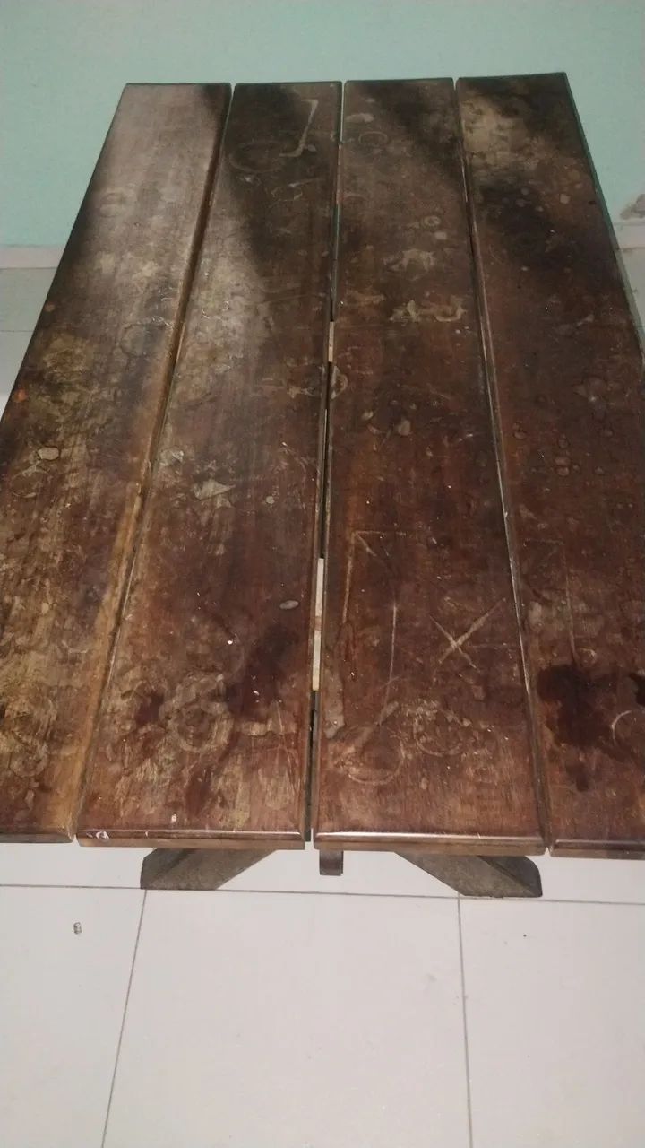 Mesa de madeira maciça  - Foto 2