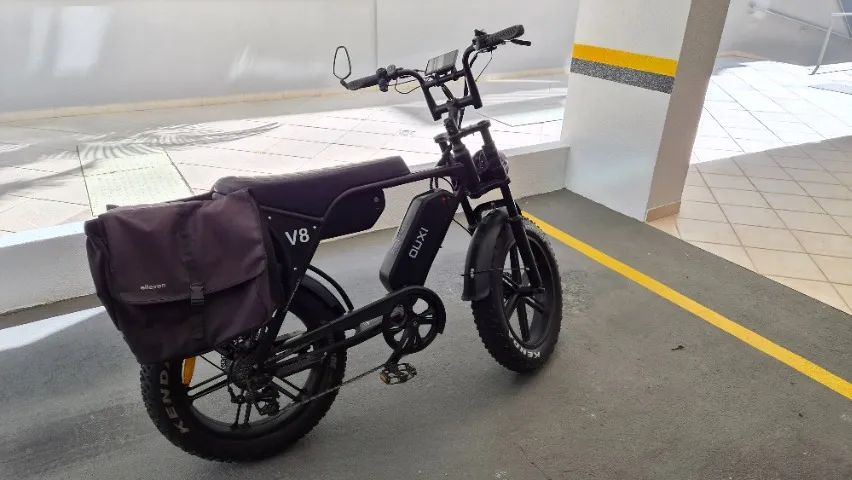 Bicicleta elétrica V8 com 2 baterias - Foto 2