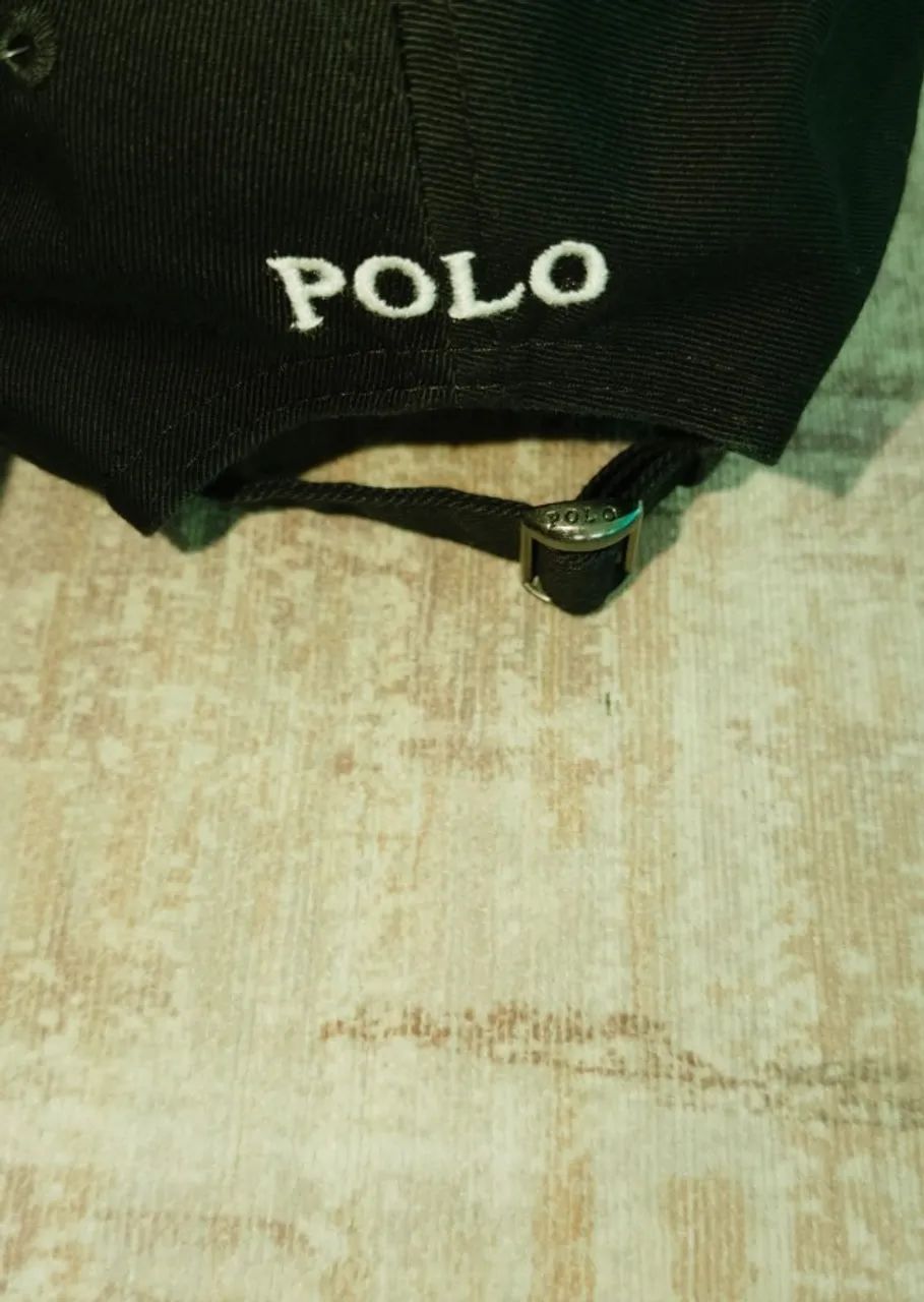 Boné Polo Preto com Bordado Branco - Foto 3