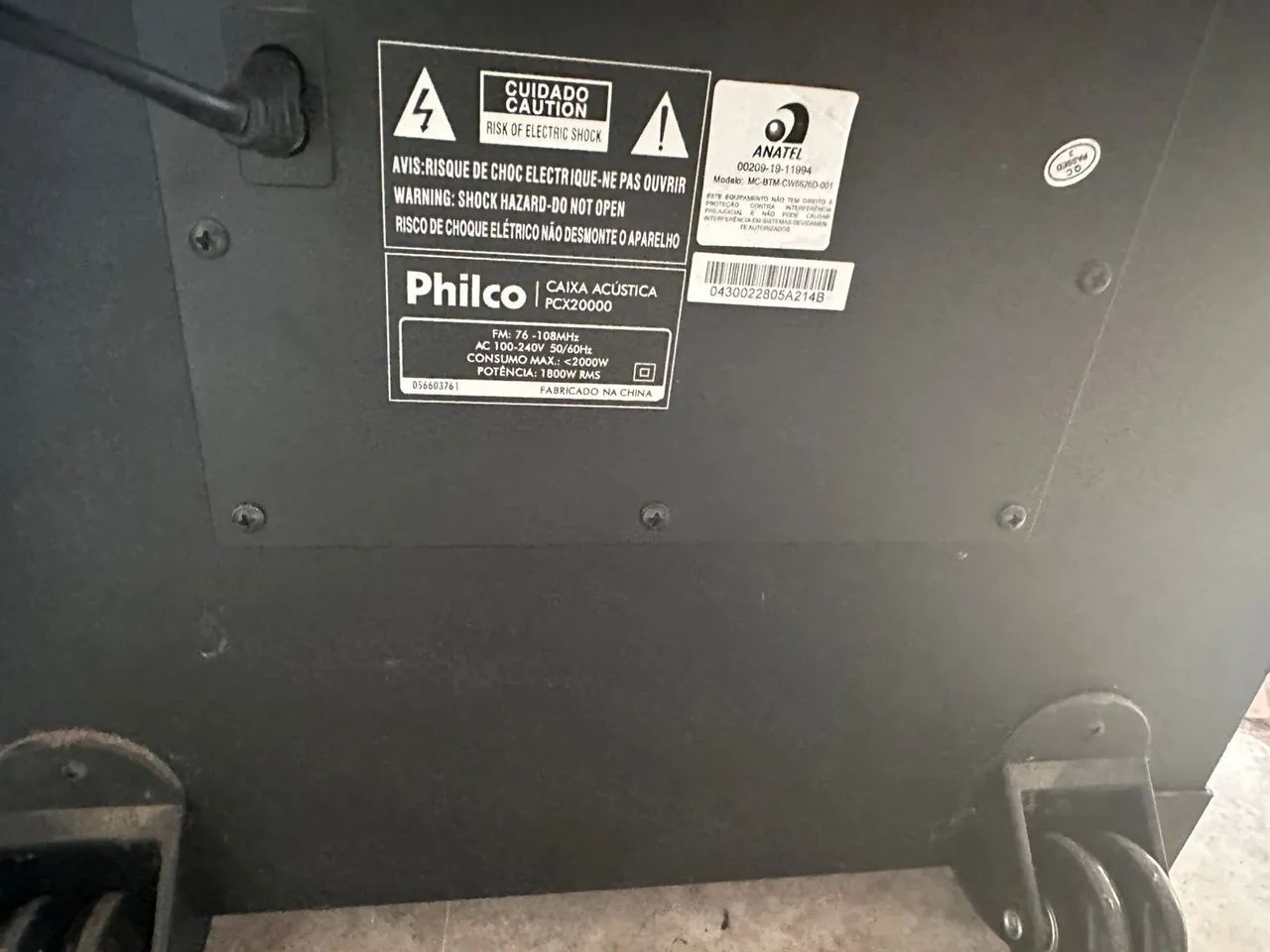 Caixa acústica PHILCO 2000w  - Foto 4