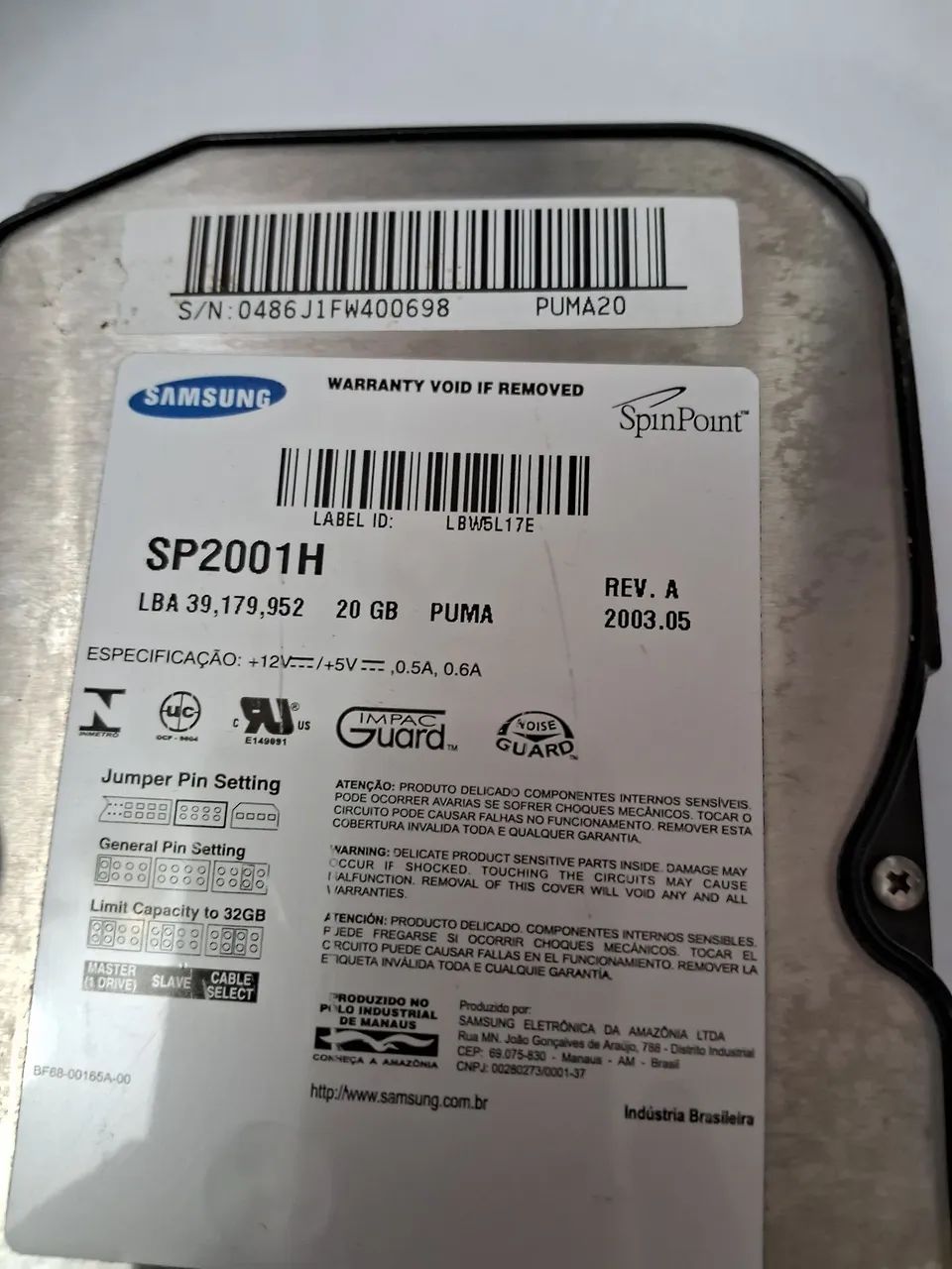 Hd Samsung Ide 20g - Foto 5
