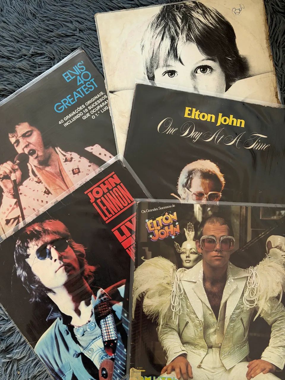 Lote de Discos de Vinil - Clássicos do Rock
