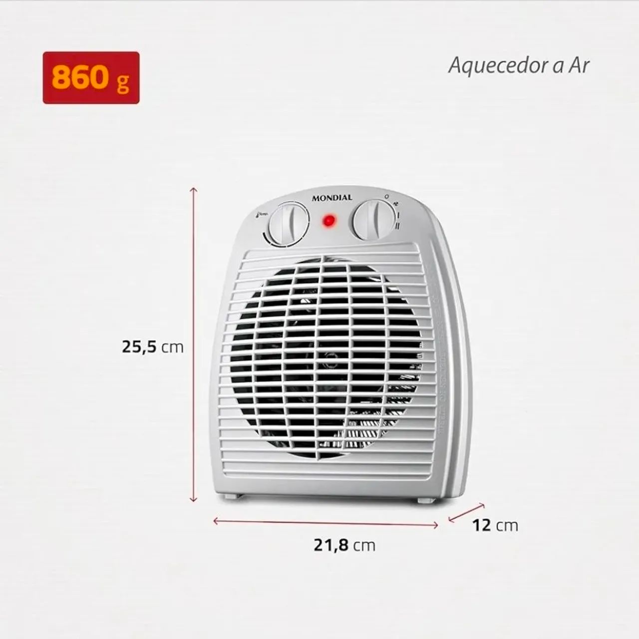 Aquecedor Mondial 127v - Foto 2