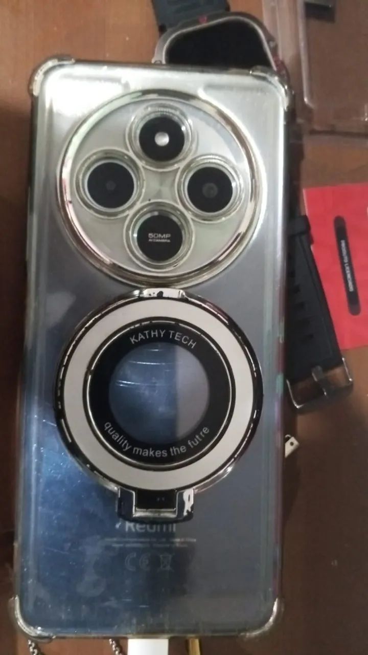 Redmi 14c 128 gigas Android 16 com pelicula e capa. - Foto 2