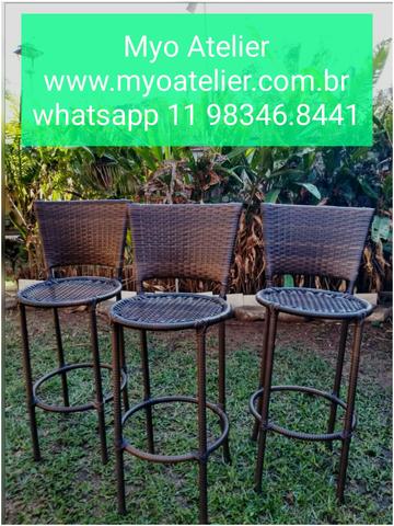 Móveis, mesa, cadeira, banqueta, Aluminio e ferro - Foto 4