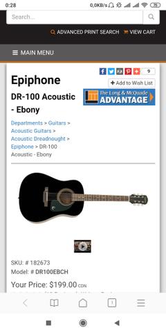 Violão Epiphone DR 100 NA - Foto 5