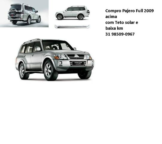 Pajero Full Diesel acima 2009 com teto solar