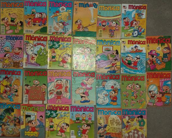 Lote de 83 gibis da Mônica da Editora Globo