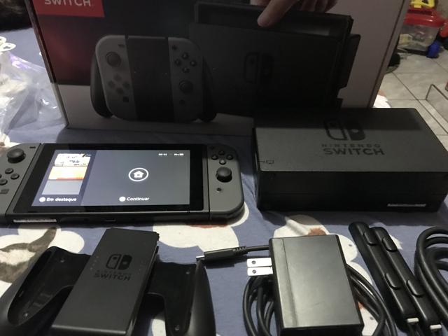 Nintendo switch desbloqueado atimosphere seminovo - Foto 2